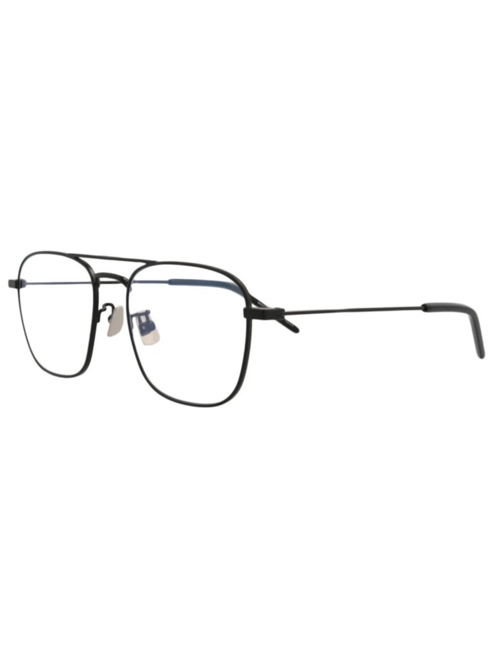 New Saint Laurent Women's Sunglasses Aviator Metal Frame Unisex Black Black
